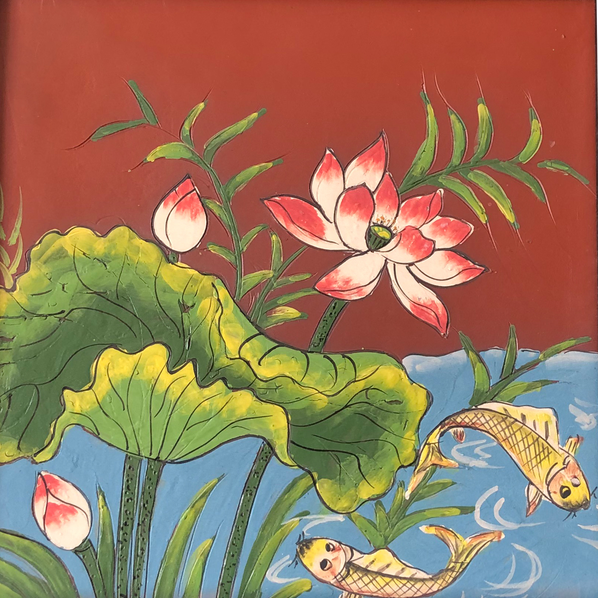 Tranh gốm Bát Tràng cá chép đầm sen đậm chất Việt Nam sẽ giúp bạn khám phá vẻ đẹp truyền thống của nghệ thuật gốm sứ Bát Tràng của Việt Nam. Với hình ảnh cá chép đầm sen may mắn và quý phái, bức tranh sẽ tạo nên một không gian trang trọng và độc đáo trong ngôi nhà của bạn.