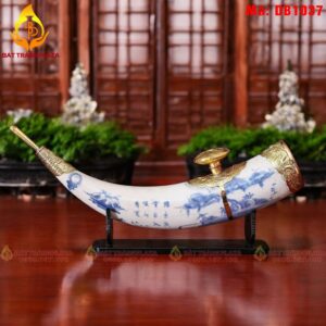 Điếu bát điếu ngà men rạn mã DB1037
